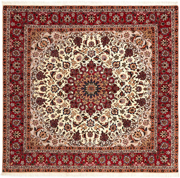 Detail image of 6' 6 x 6' 8 Tabriz Square Rug