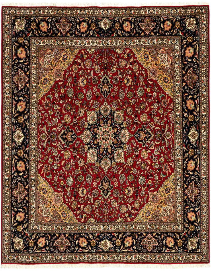 Detail image of 6' 7 x 6' 7 Tabriz Square Rug