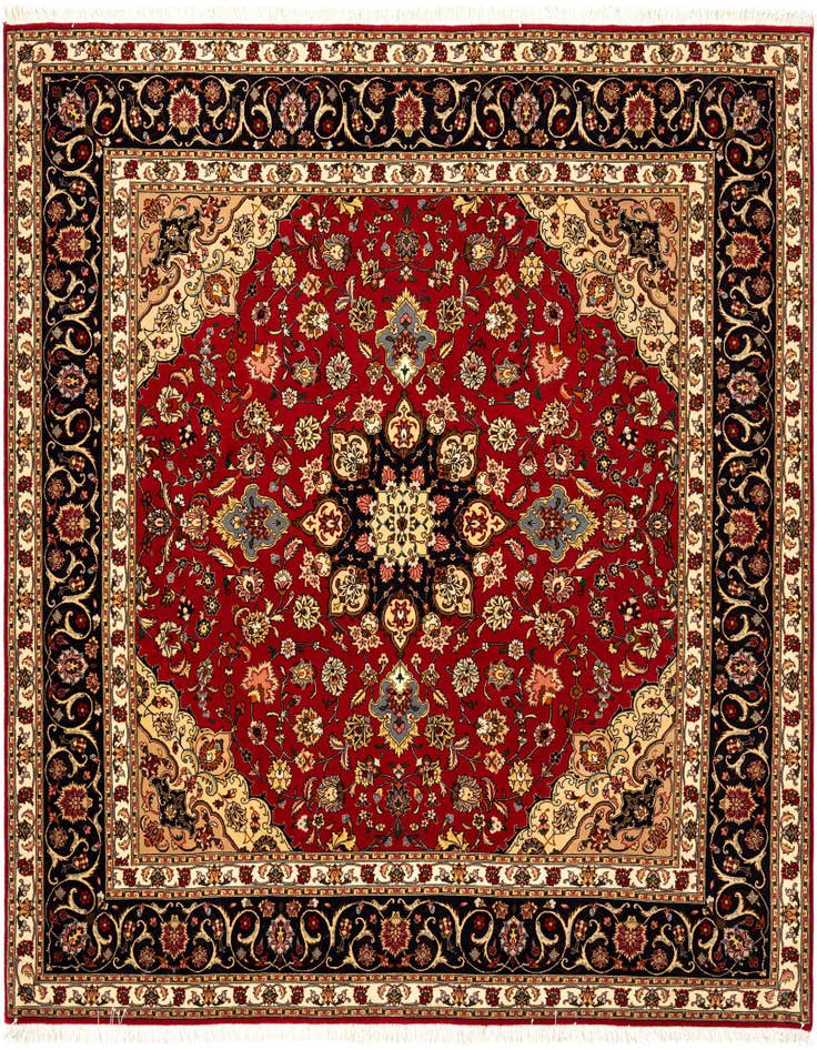 Detail image of 6' 6 x 6' 8 Tabriz Square Rug
