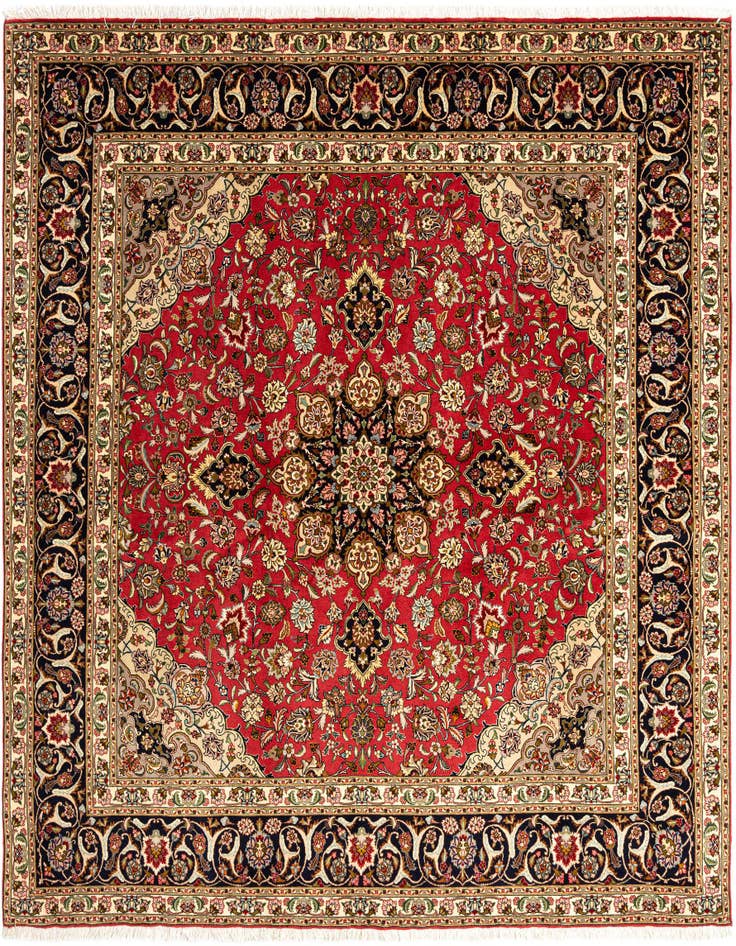 Detail image of 6' 7 x 7' 1 Tabriz Square Rug