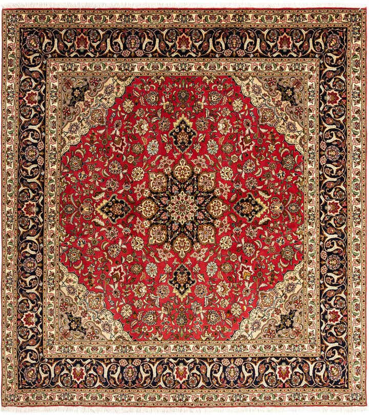 6' 7 x 7' 1 Tabriz Square Rug