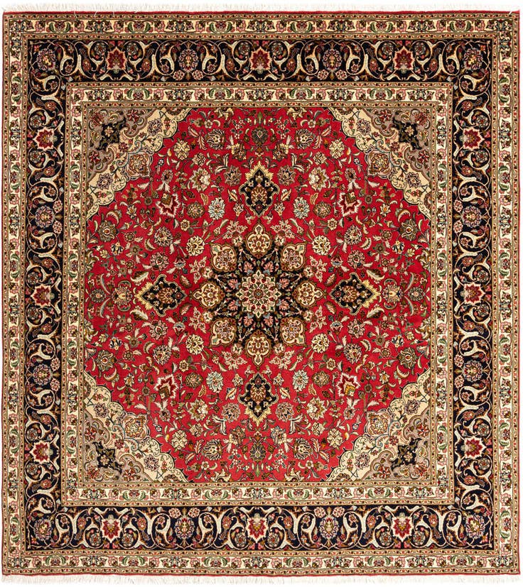 Detail image of 6' 7 x 7' 1 Tabriz Square Rug