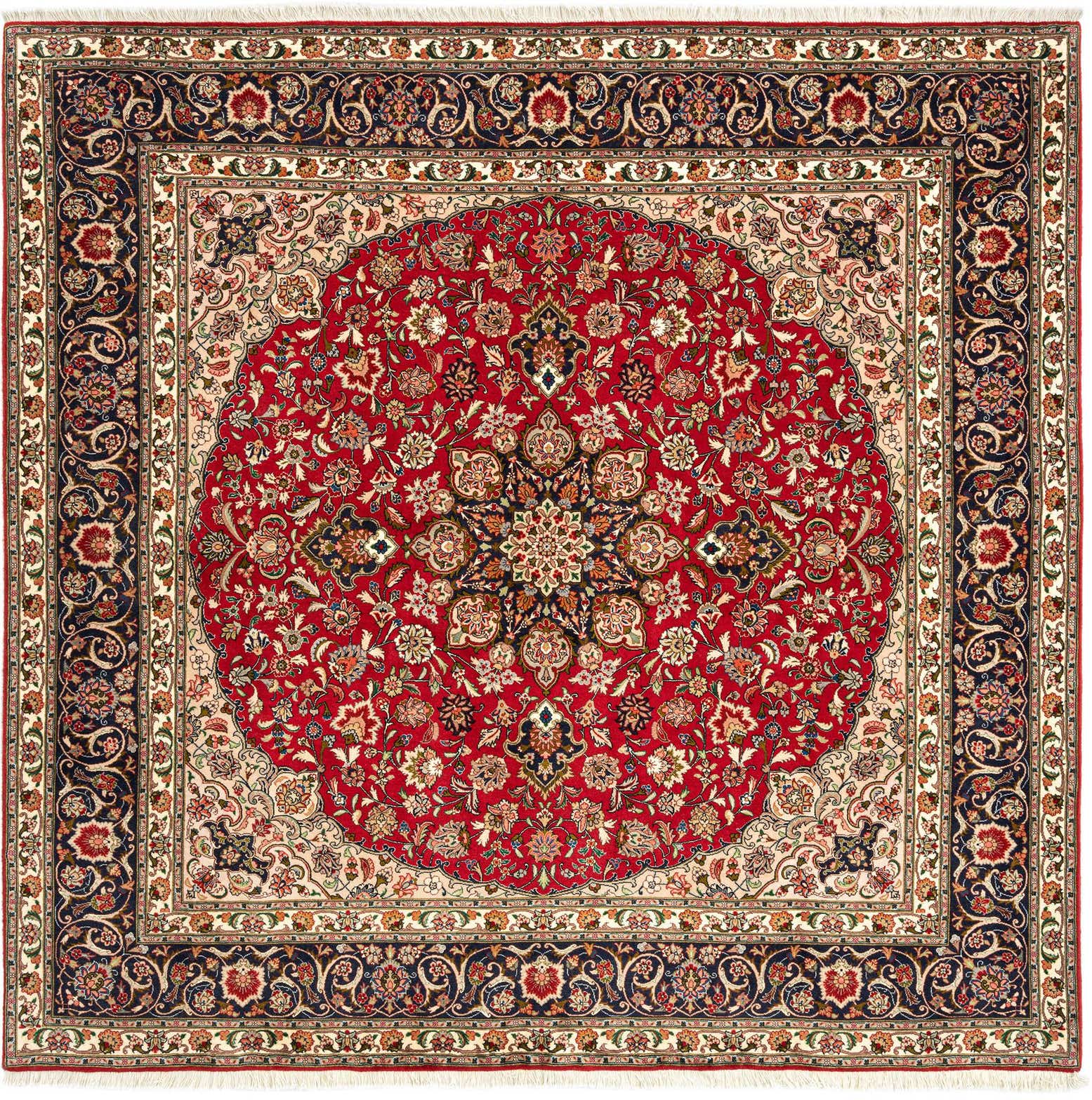 6' 8 x 6' 9 Tabriz Square Rug