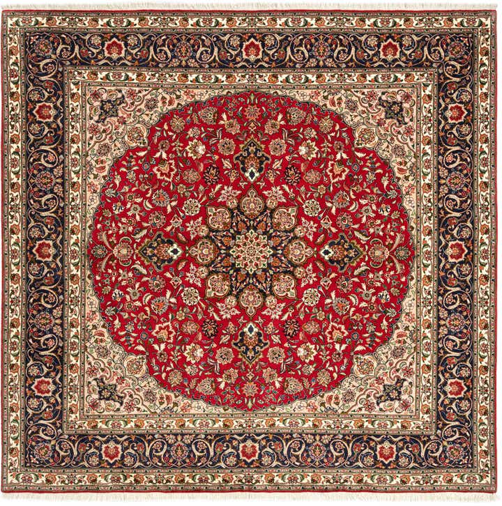 6' 8 x 6' 9 Tabriz Square Rug