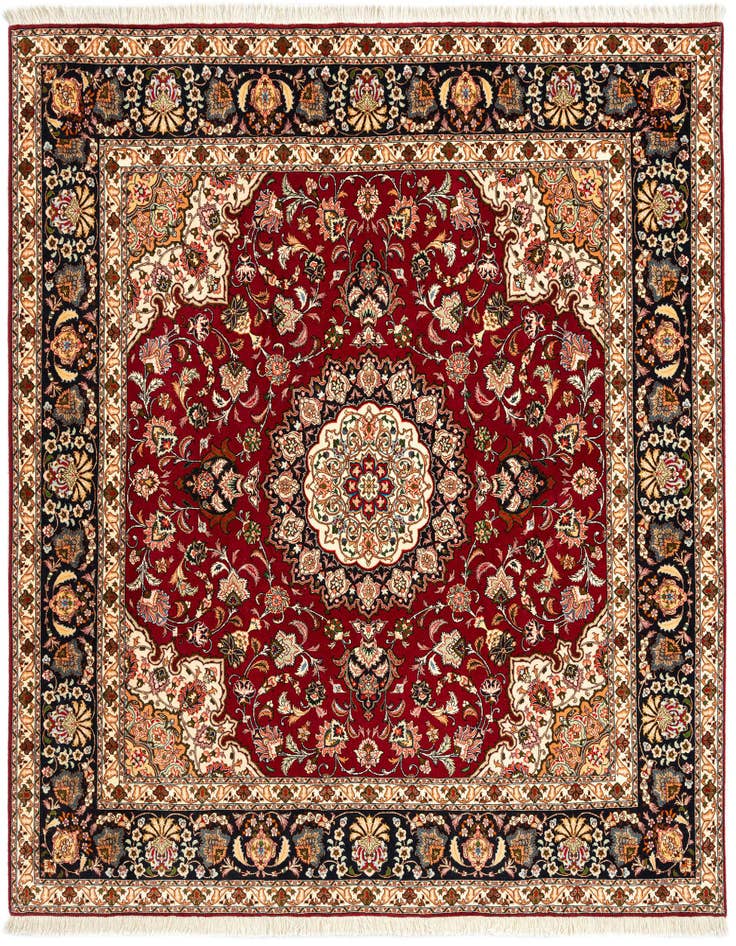Detail image of 6' 6 x 6' 7 Tabriz Square Rug