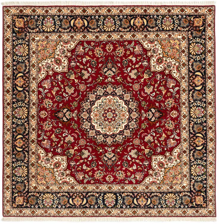 Detail image of 6' 6 x 6' 7 Tabriz Square Rug