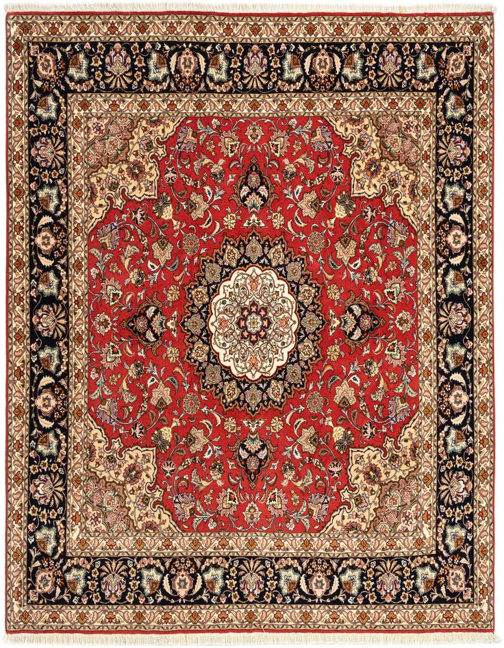 Detail image of 6' 8 x 6' 9 Tabriz Square Rug