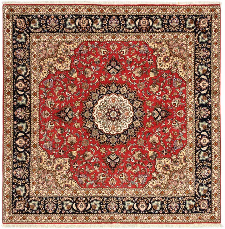 200cm x 205cm Tabriz Quadrat Teppich