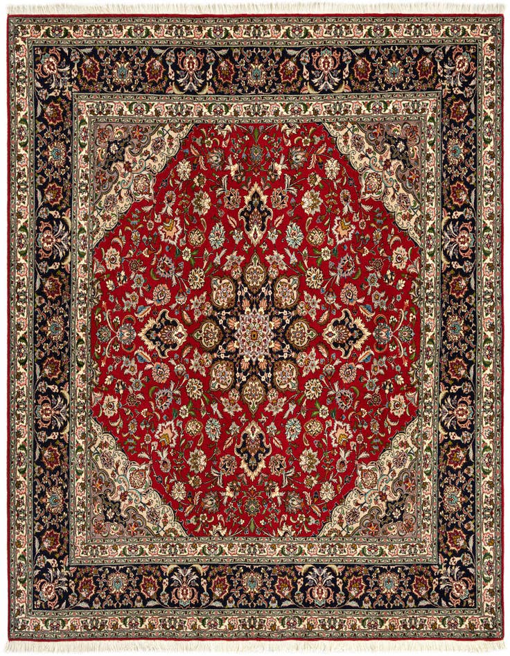 Detail image of 6' 8 x 7' 2 Tabriz Square Rug