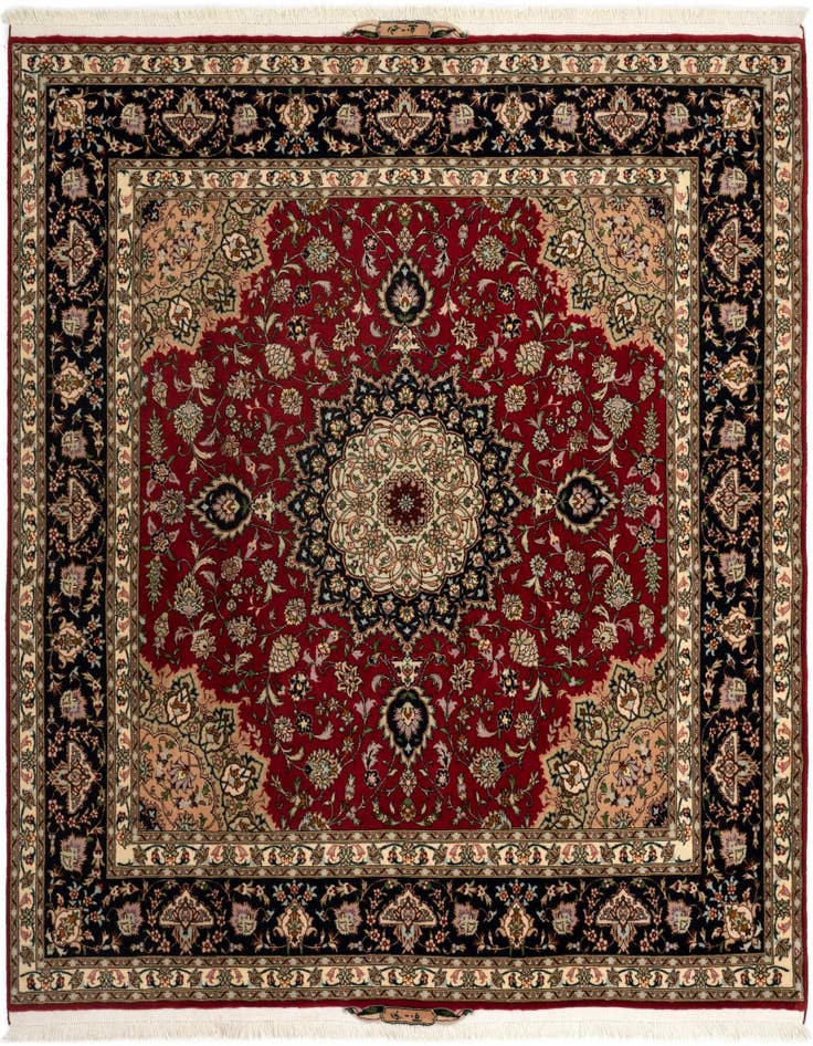 Detail image of 6' 7 x 6' 7 Tabriz Square Rug