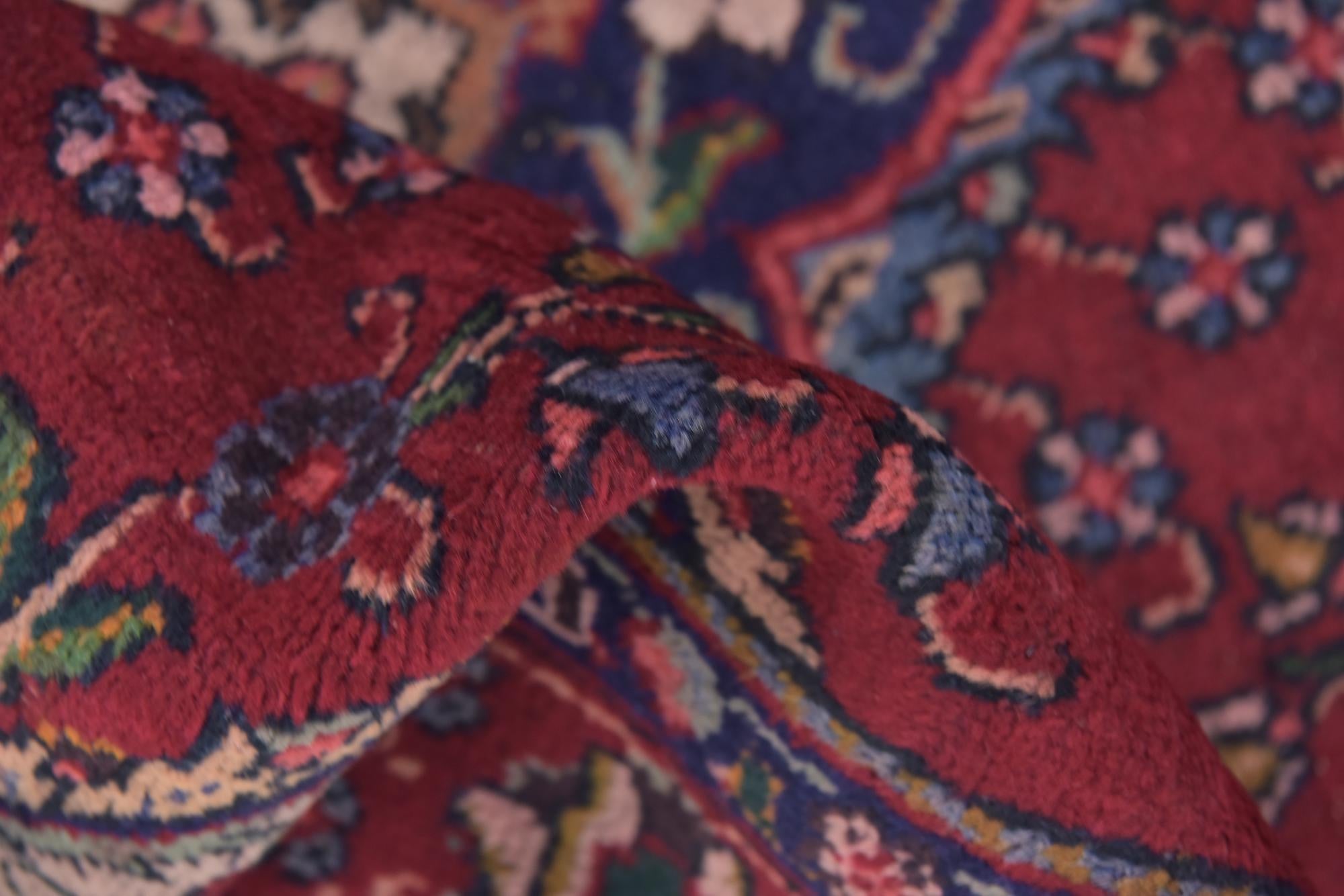 4' 7 x 5' Tabriz Wool Square Rug