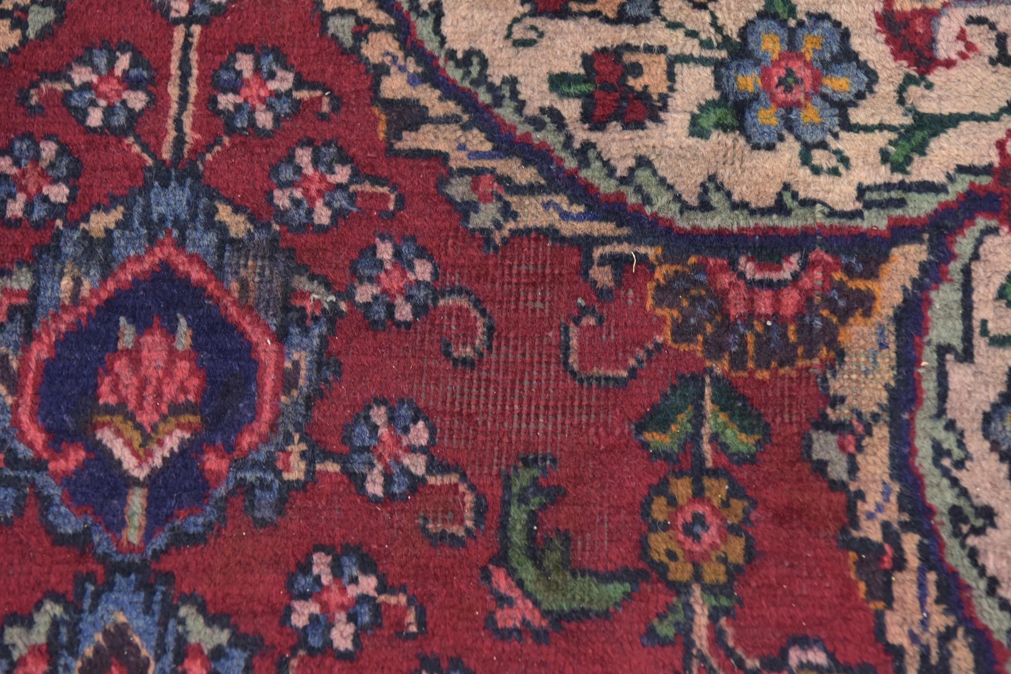 4' 7 x 5' Tabriz Wool Square Rug