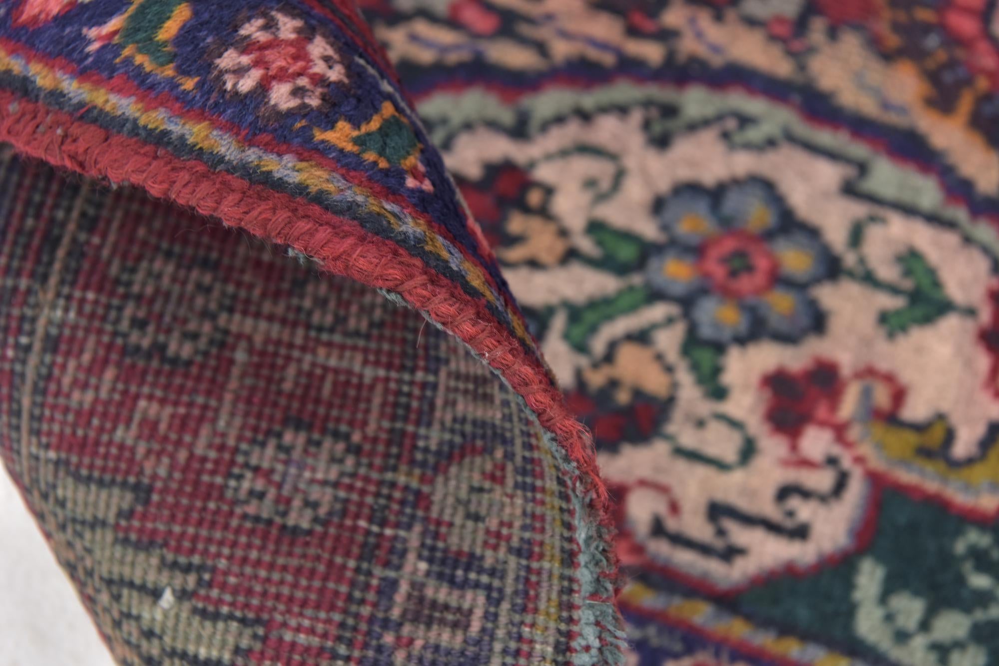 4' 7 x 5' Tabriz Wool Square Rug