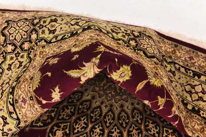 6' 8 x 6' 9 Hand Knotted Tabriz Persian Square Rug