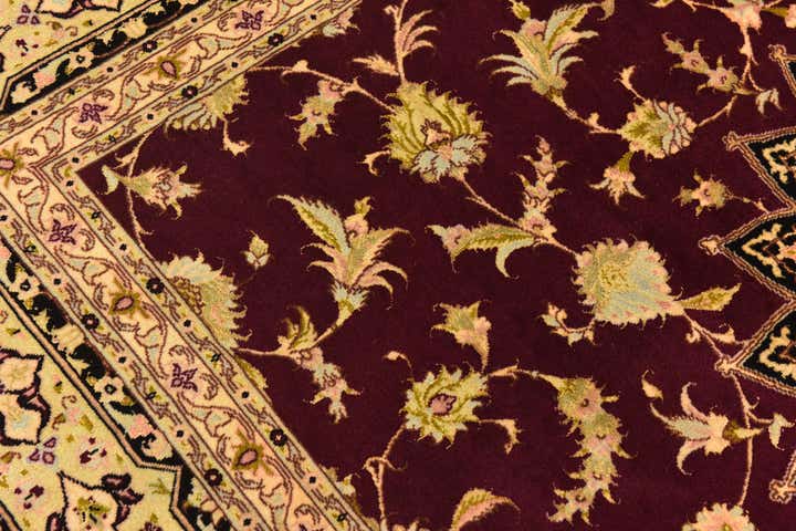 6' 8 x 6' 9 Hand Knotted Tabriz Persian Square Rug