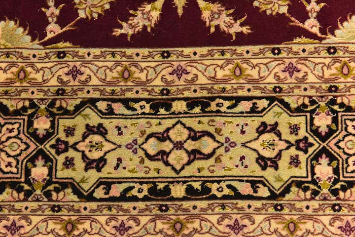 6' 8 x 6' 9 Hand Knotted Tabriz Persian Square Rug