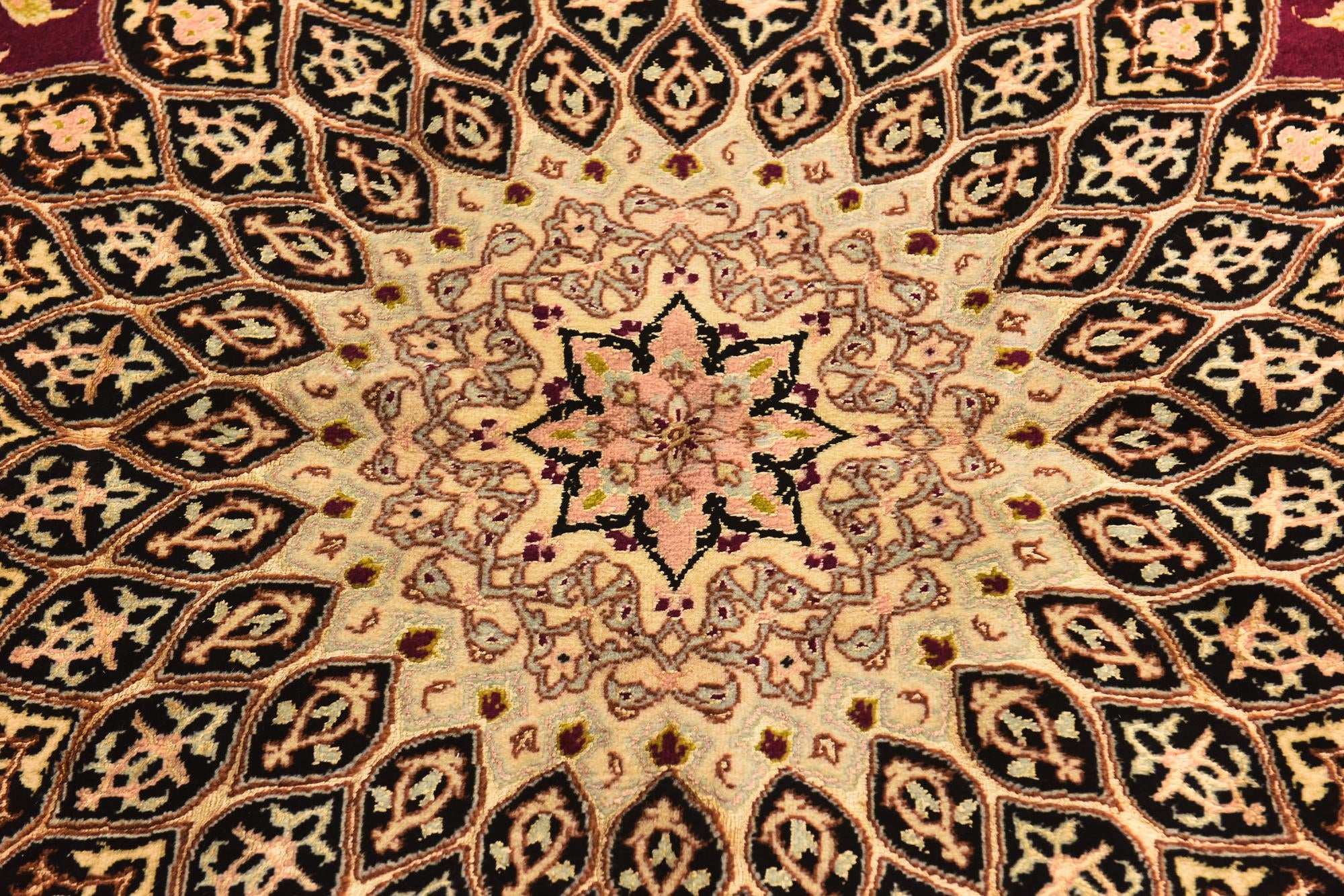 6' 8 x 6' 9 Hand Knotted Tabriz Persian Square Rug