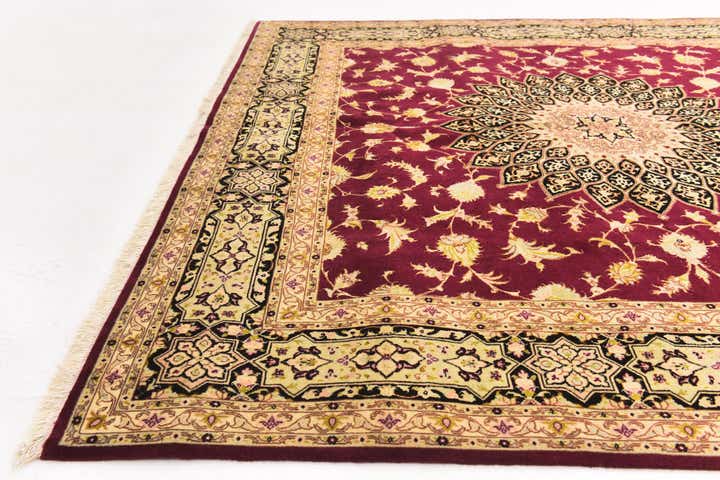 6' 8 x 6' 9 Hand Knotted Tabriz Persian Square Rug
