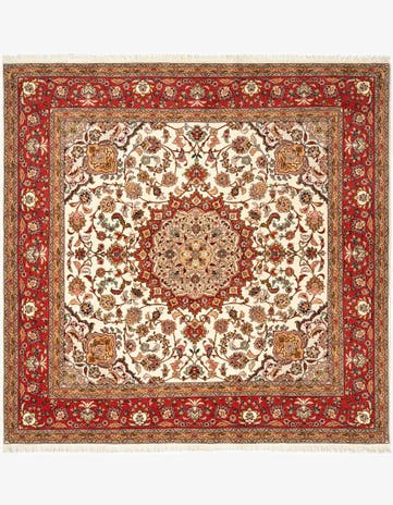 6' 9 x 6' 9 Tabriz Square Rug
