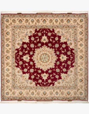 6' 8 x 6' 11 Tabriz Square Rug