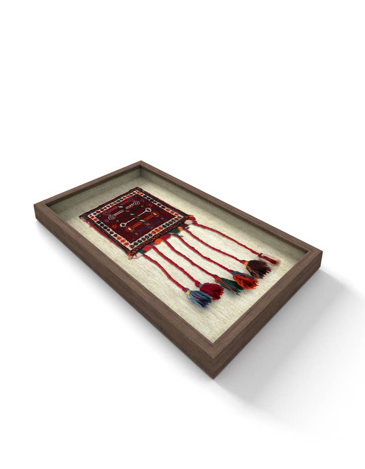 Detail image of 1' 1 x 1' 8 Textile Wall Art Square Rug