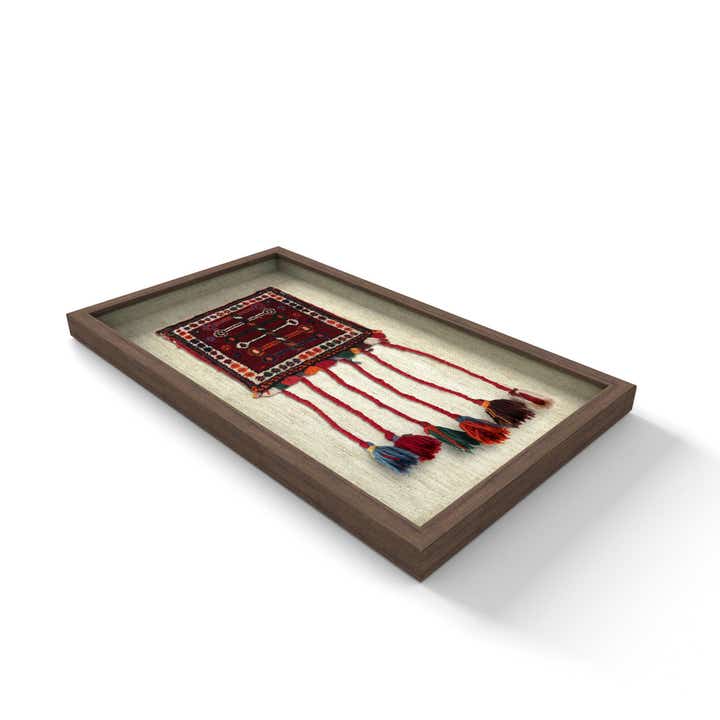 1' 1 x 1' 8 Textile Wall Art Square Rug