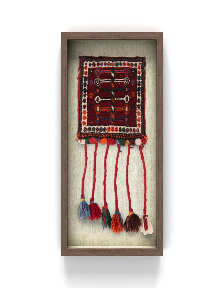 Detail image of 1' 1 x 1' 8 Textile Wall Art Square Rug