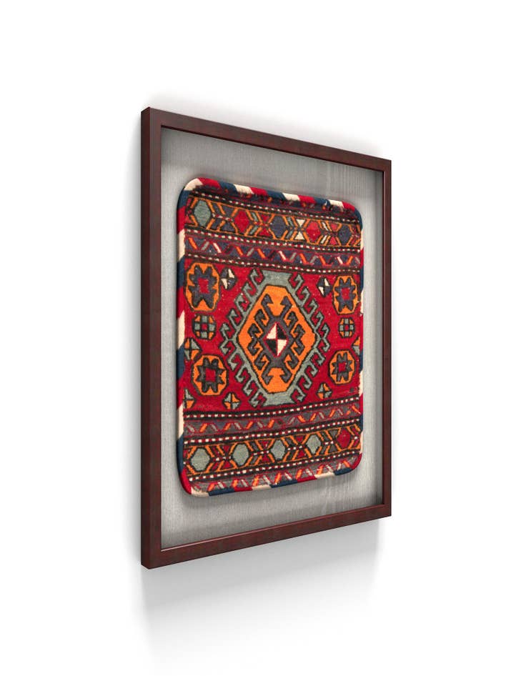 Detail image of 1' 6 x 1' 7 Textile Wall Art Square Rug
