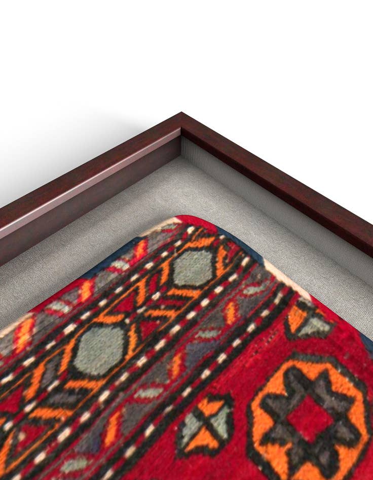 Detail image of 1' 6 x 1' 7 Textile Wall Art Square Rug