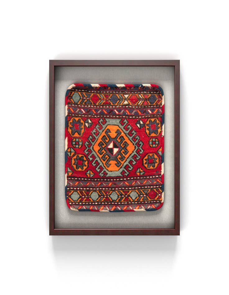 Detail image of 1' 6 x 1' 7 Textile Wall Art Square Rug