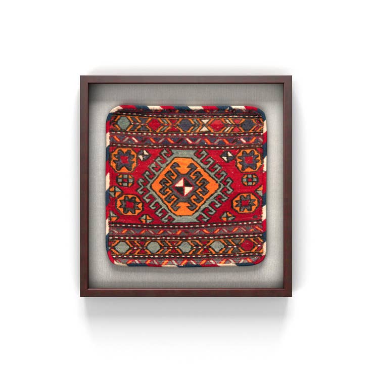 Detail image of 1' 6 x 1' 7 Textile Wall Art Square Rug