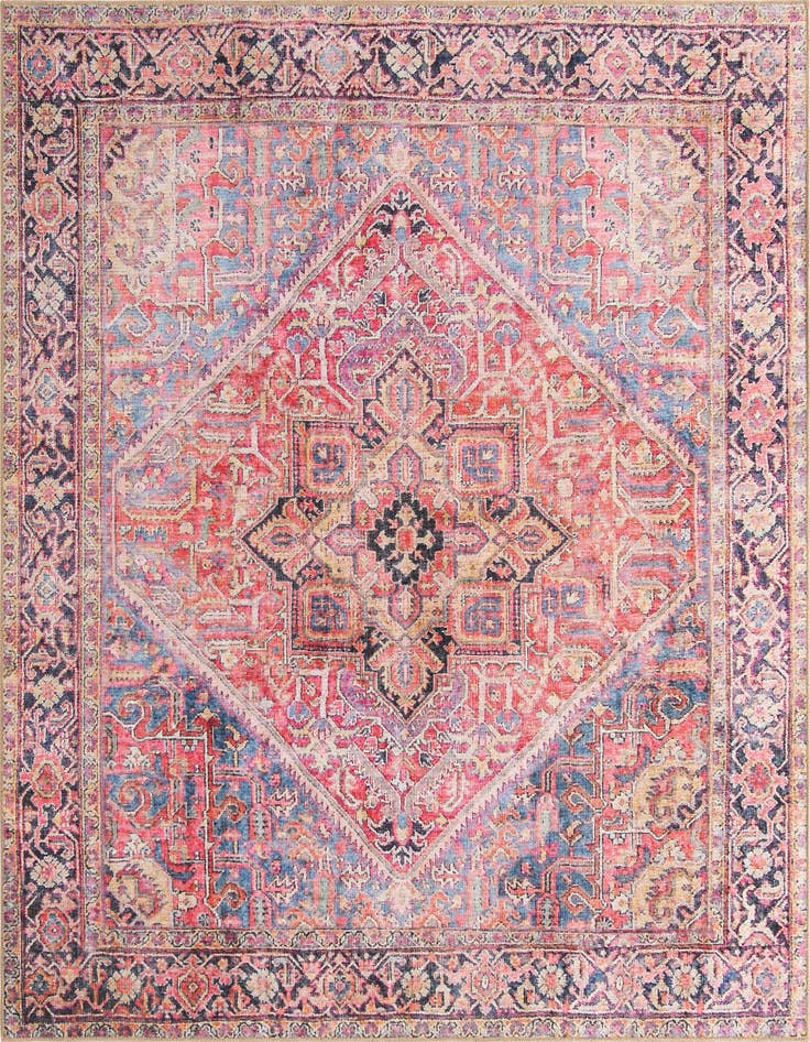 Detail image of 7' 6 x 7' 6 Washable Timeless Square Rug