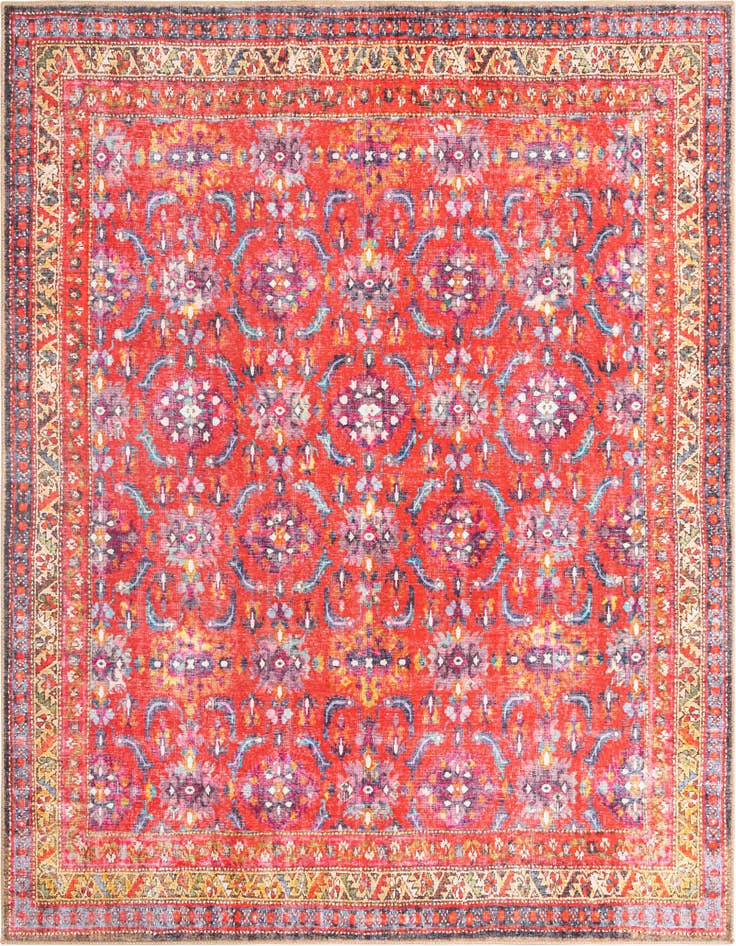 Detail image of 7' 6 x 7' 6 Washable Timeless Square Rug