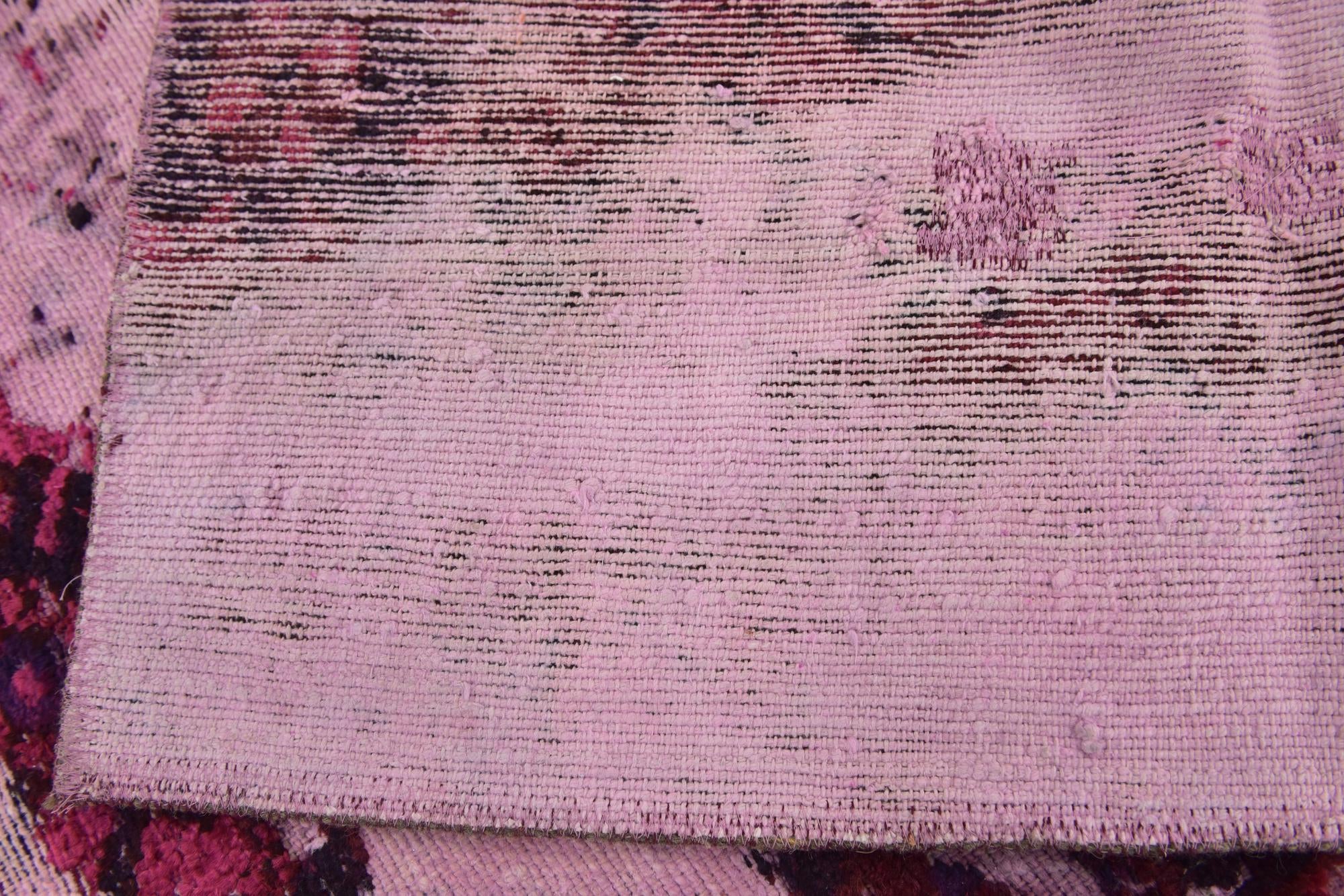 6' 5 x 6' 10 Hand Knotted Ultra Vintage Persian Wool Square Rug