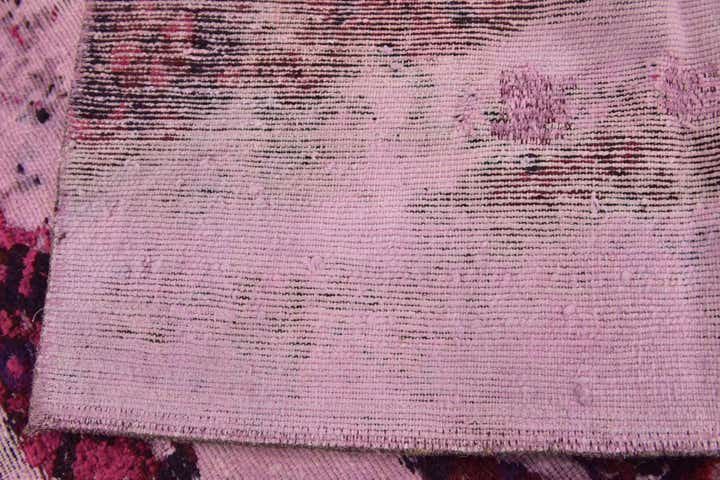 6' 5 x 6' 10 Hand Knotted Ultra Vintage Persian Wool Square Rug