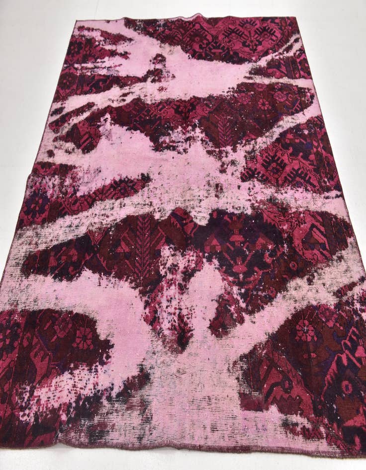 Detail image of 6' 5 x 6' 10  Hand Knotted Ultra Vintage Persian Wool Square Rug