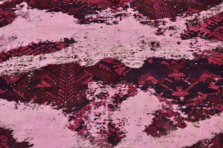 Detail image of 6' 5 x 6' 10 Hand Knotted Ultra Vintage Persian Wool Square Rug