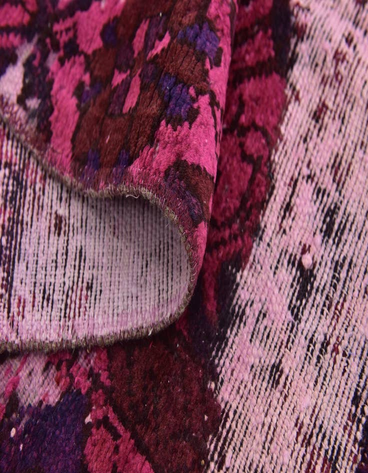 Detail image of 6' 5 x 6' 10  Hand Knotted Ultra Vintage Persian Wool Square Rug