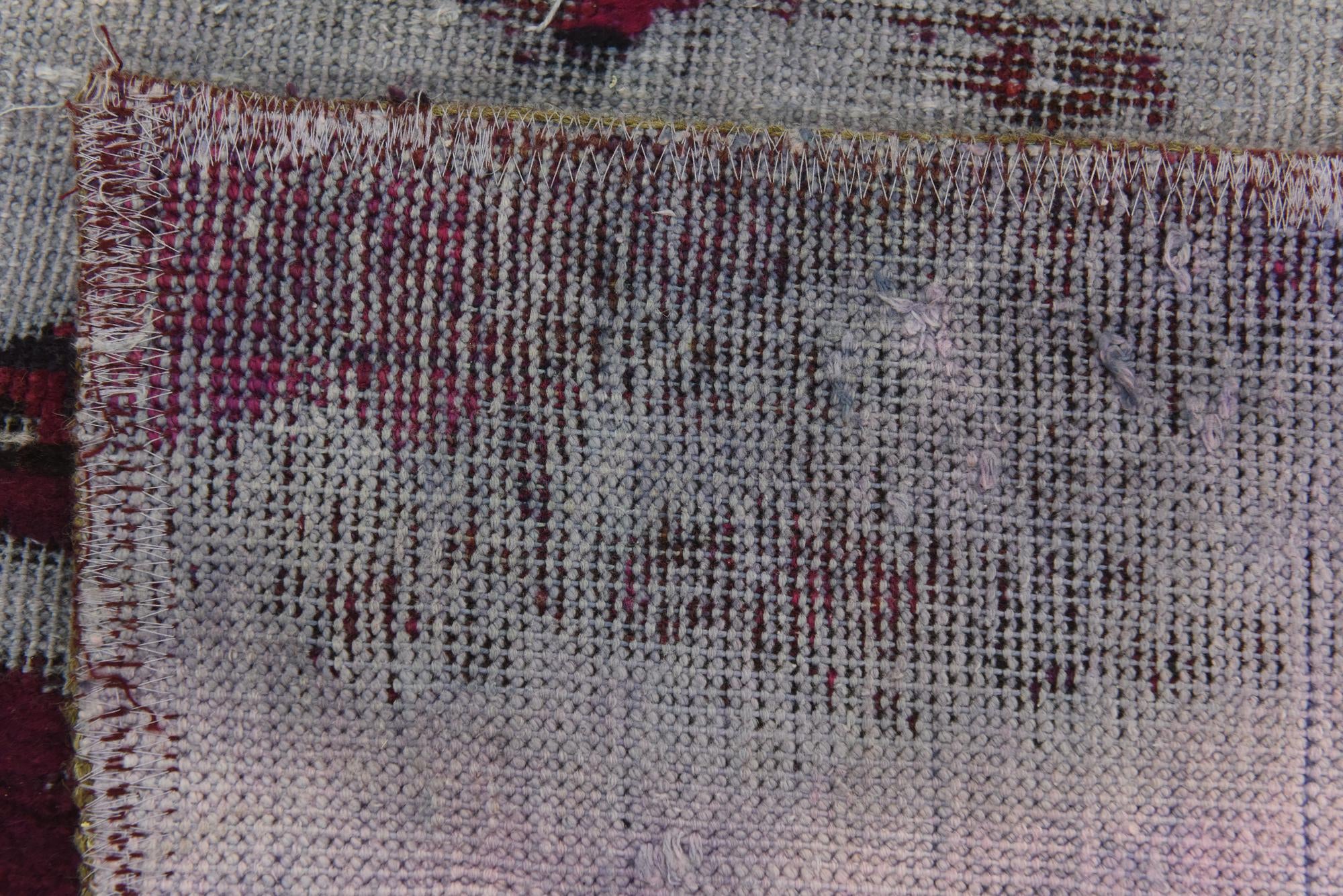 6' x 6' 7 Hand Knotted Ultra Vintage Persian Wool Square Rug