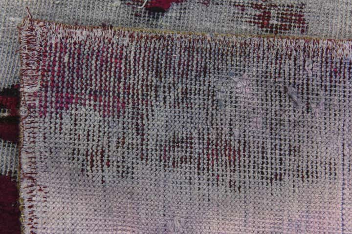 6' x 6' 7 Hand Knotted Ultra Vintage Persian Wool Square Rug