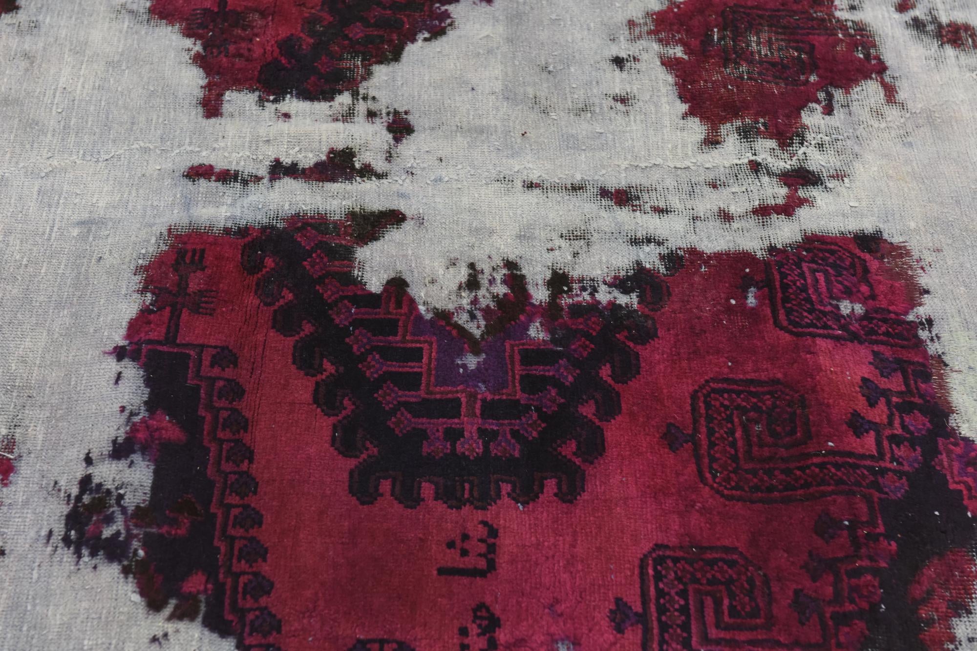 6' x 6' 7 Hand Knotted Ultra Vintage Persian Wool Square Rug