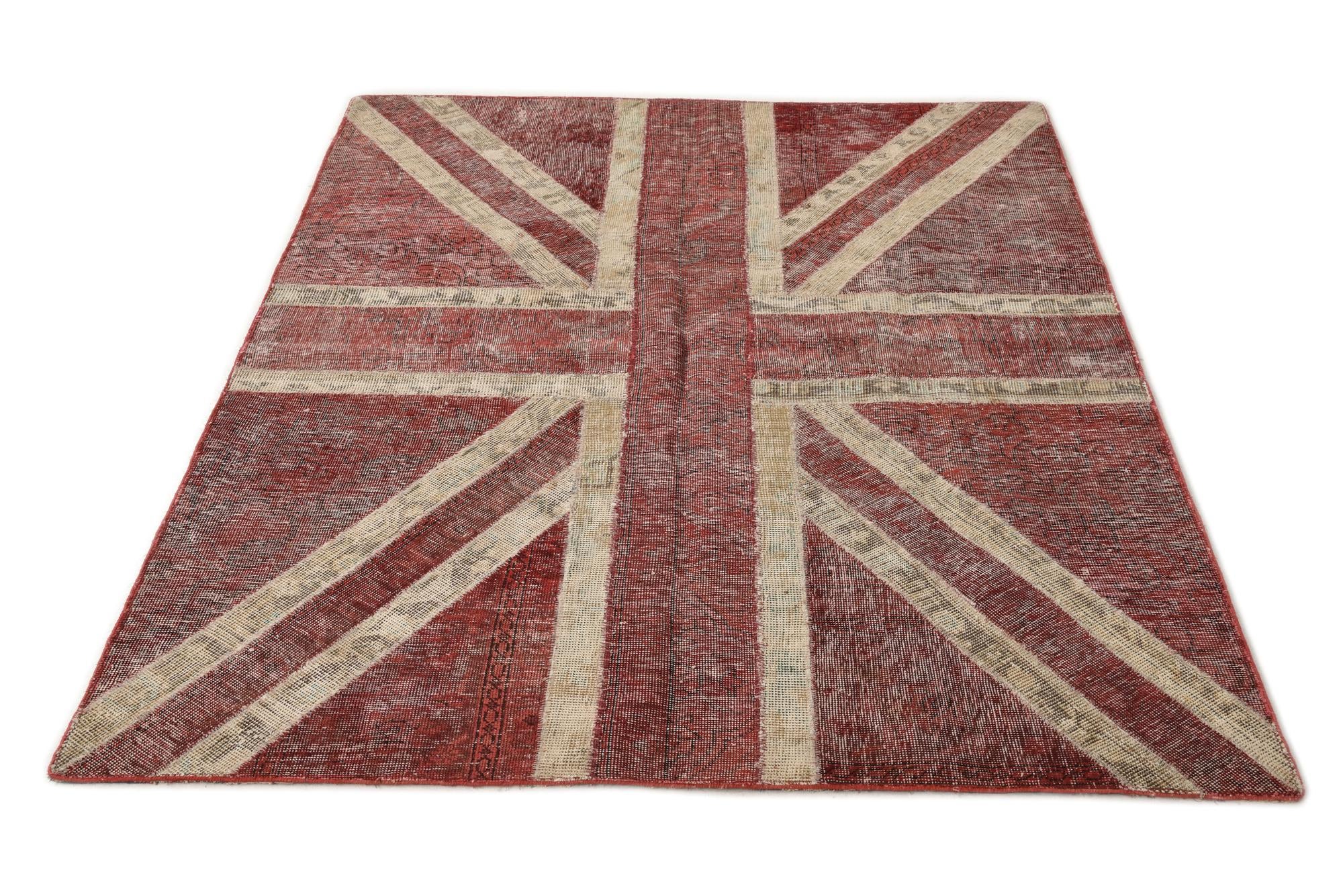 6' 5 x 6' 10 Hand Knotted Ultra Vintage Persian Wool Square Rug