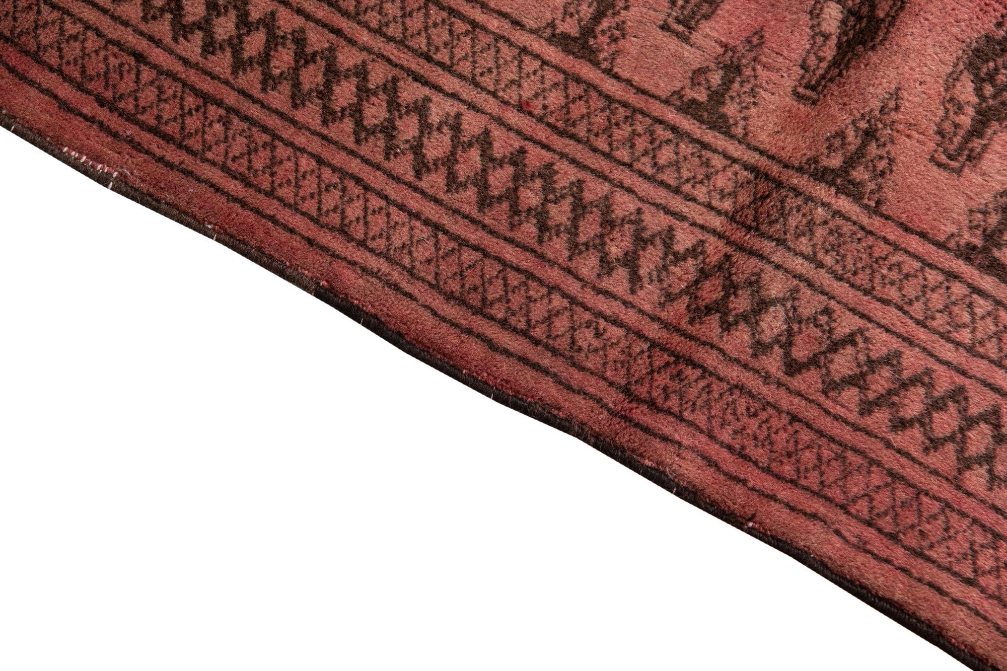 3' 7 x 4' 5 Hand Knotted Ultra Vintage Persian Wool Square Rug