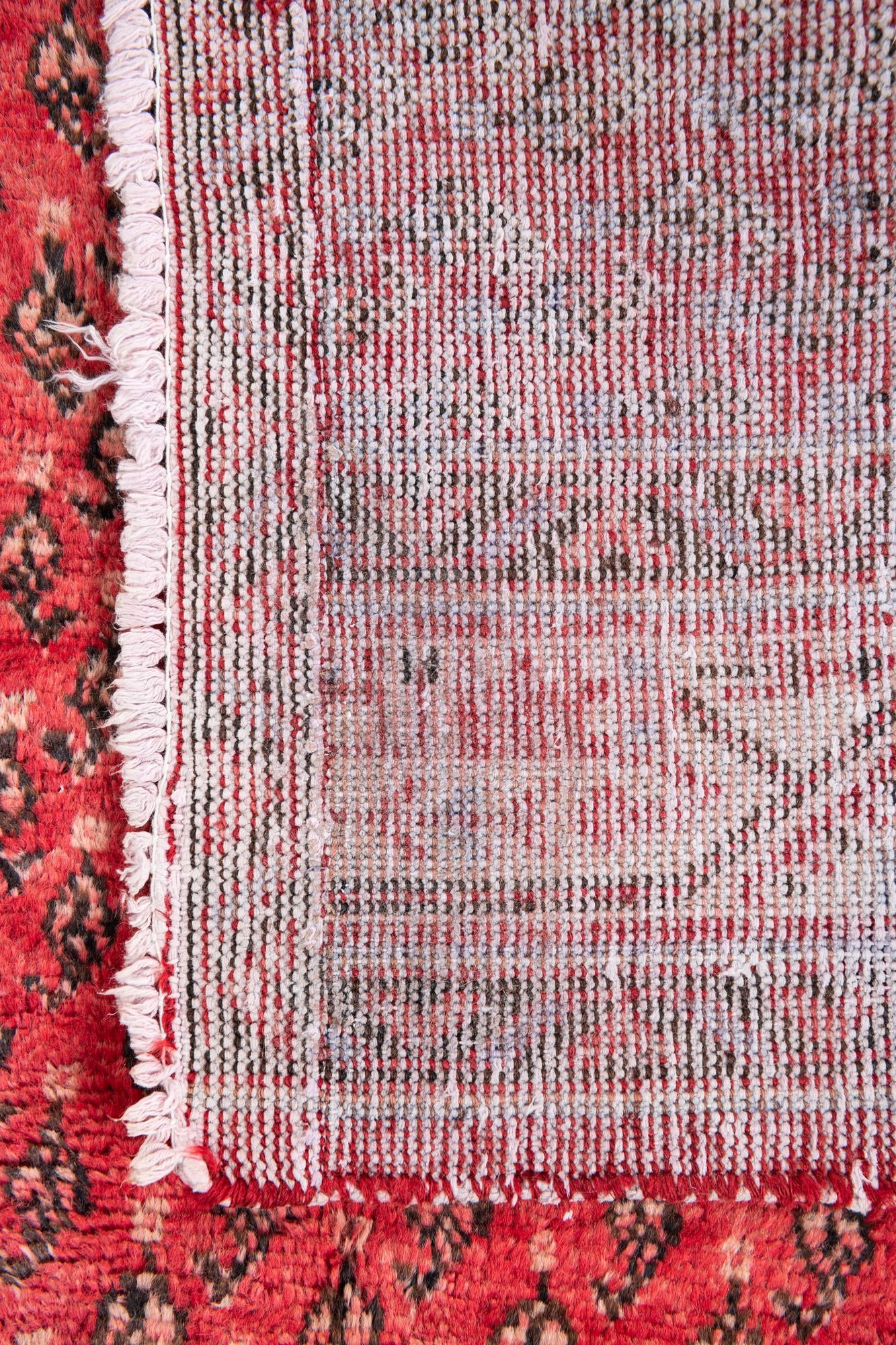 3' 5 x 3' 7 Hand Knotted Ultra Vintage Persian Wool Square Rug