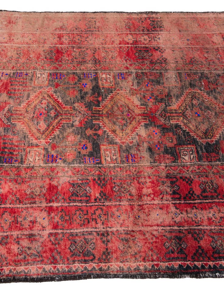 Detail image of 3' 7 x 4' 3  Hand Knotted Ultra Vintage Persian Wool Square Rug