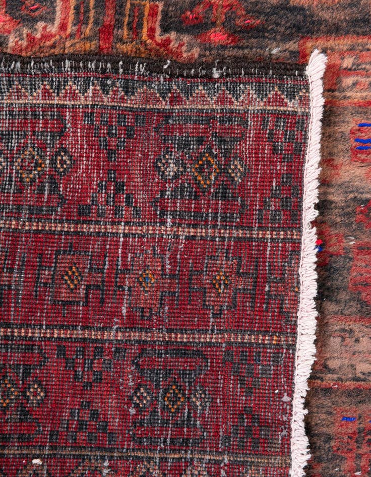 Detail image of 3' 7 x 4' 3  Hand Knotted Ultra Vintage Persian Wool Square Rug