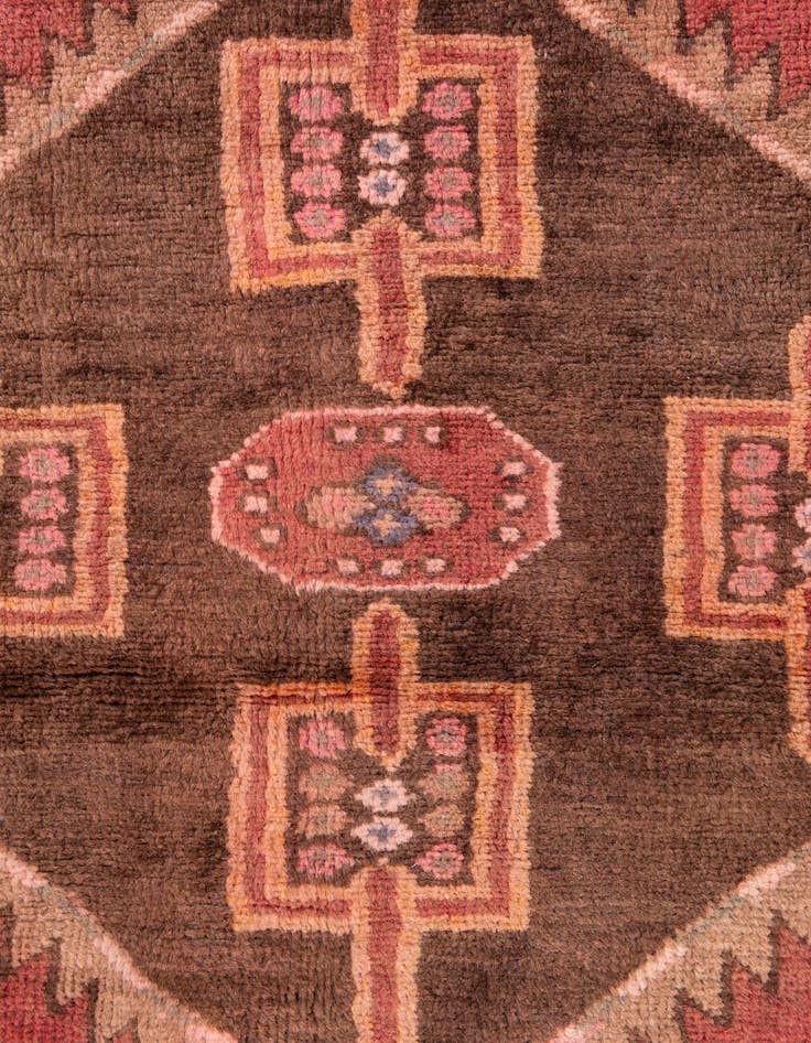 Detail image of 3' 5 x 3' 8  Hand Knotted Ultra Vintage Persian Wool Square Rug