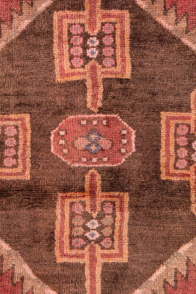 3' 5 x 3' 8 Hand Knotted Ultra Vintage Persian Wool Square Rug