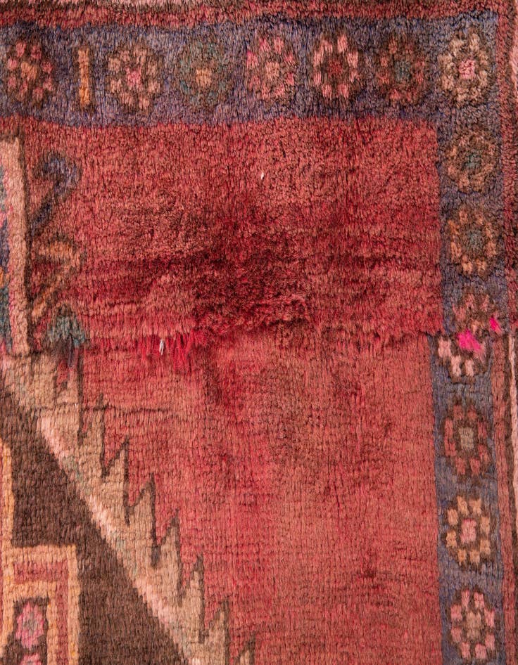 Detail image of 3' 5 x 3' 8  Hand Knotted Ultra Vintage Persian Wool Square Rug