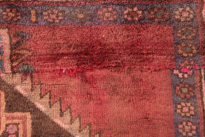 3' 5 x 3' 8 Hand Knotted Ultra Vintage Persian Wool Square Rug